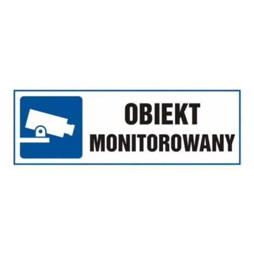 Tablica TA002 BL PN 10,5x29,7 Obiekt monitorowany