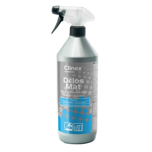 Płyn do pielęgnacji mebli 1,0L CLINEX DELOS MAT z rozpylaczem 1szt. /CL77140/