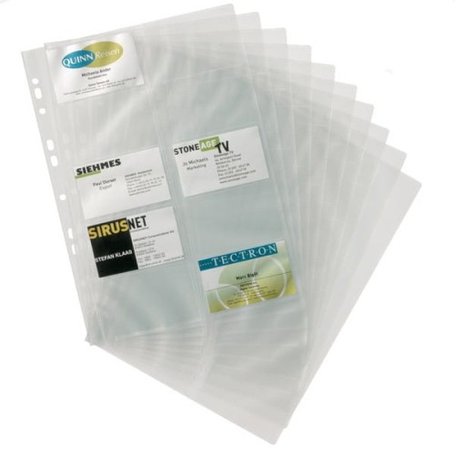 Wkład do wizytownika na 200 wizytówek DURABLE VISIFIX A4 10 sztuk / 238919/