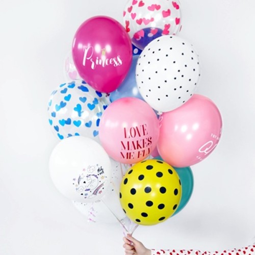 Balony 30cm PARTYDECO strong pastel ciemne niebieskie/pastel corn blue 1szt.