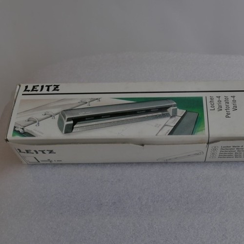 Dziurkacz 4-otworowy do 10 kartek regulowany rozstaw dziurek do formatu A5 LEITZ VARIO-4