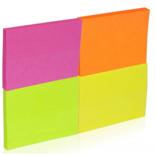 Notes samoprzylepny 38x51 mm neon DONAU 200 kartek