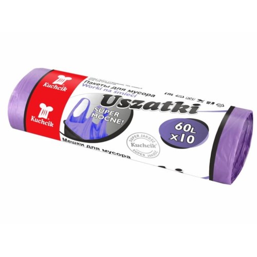 Worki na śmieci Kuchcik uszatki 60l 13µm 10 sztuk