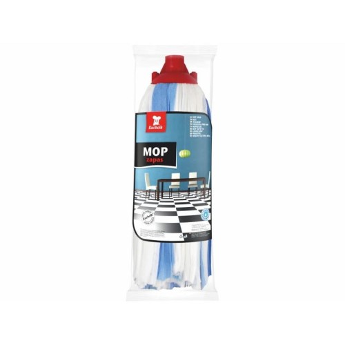 Mop paskowy KUCHCIK 200g zapas biało-niebieski 1szt