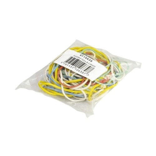 Gumki recepturki mix rozmiarów i kolorów Q-CONNECT 25 G /KF10630/