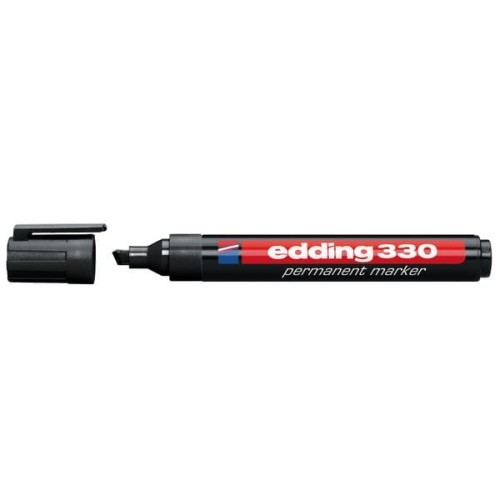 Marker permanentny EDDING 330 ścięty czarny /330/001/C ED/