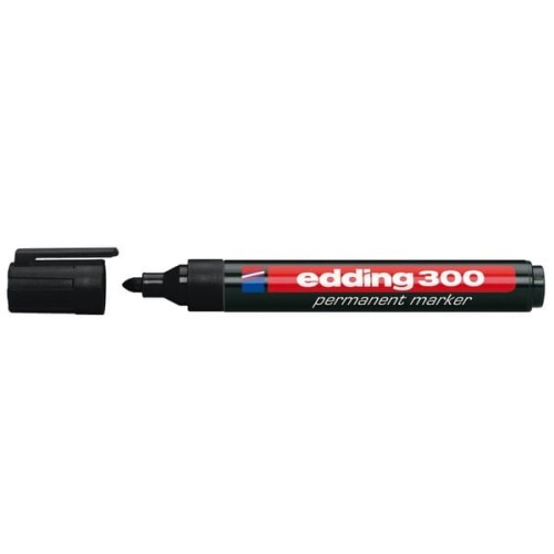 Marker permanentny EDDING 300 okrągły czarny /300/001/C ED/