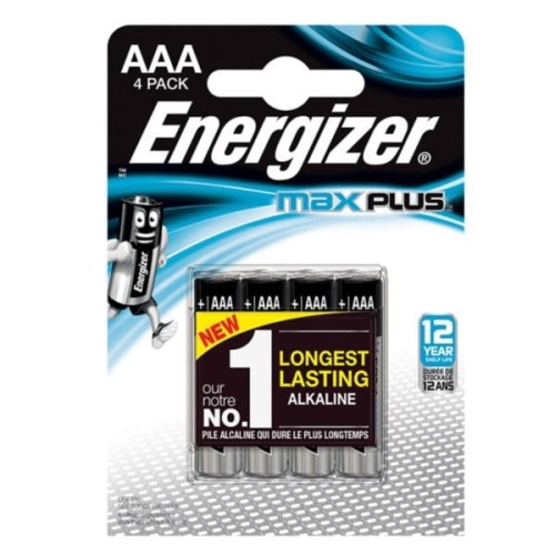 Bateria Alkaliczna ENERGIZER MAX PLUS LR03 AAA 1,5V 4szt /EN-423051/