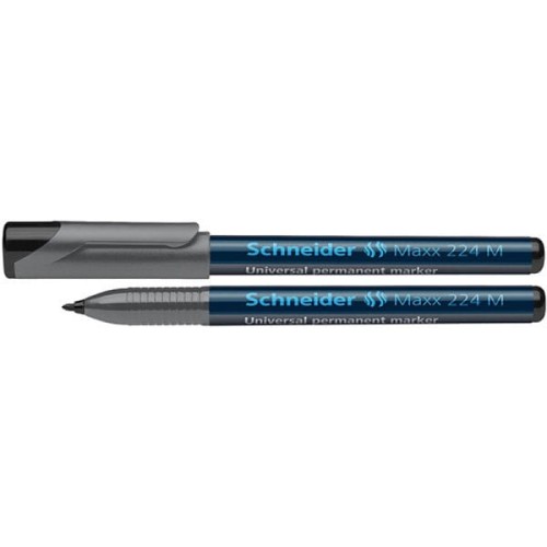 Foliopis permanentny SCHNEIDER Maxx 224, M, 1,0 mm, czarny /SR1201/