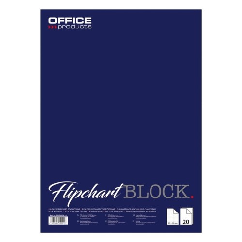 Blok flipchart 58,5x81cm kratka 20 kartek OFFICE PRODUCTS  /20135813-14/