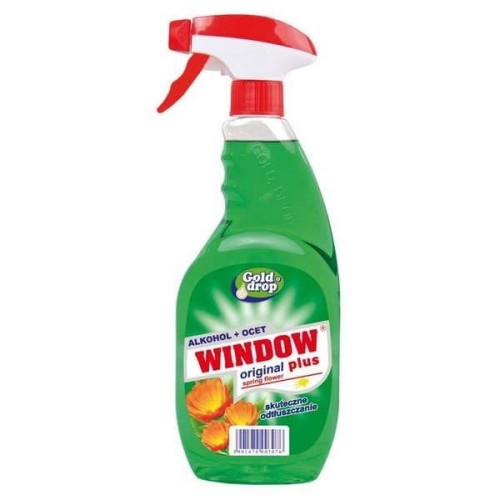 Płyn do szyb WINDOW PLUS z pompką zielony 0,75 l