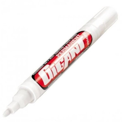 Marker permanentny okrągły 2,5mm KAMET gigant biały /K2291/