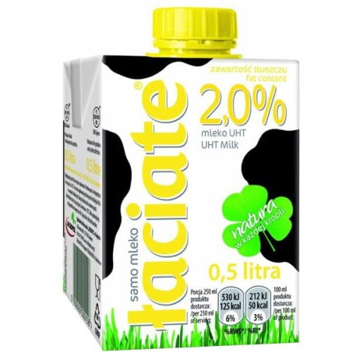Mleko UHT ŁACIATE 2,0% 0,5l