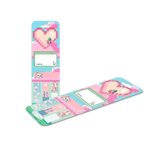 Notes samoprzylepny + zakładki indeksujące MESHU PIXEL LOVE