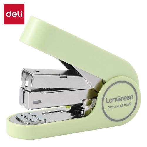 Zszywacz do 25 kartek na zszywki 24/6 26/6 DELI LONGREEN zielony