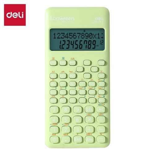Kalkulator naukowy DELI LONGREEN ED240SR zielony