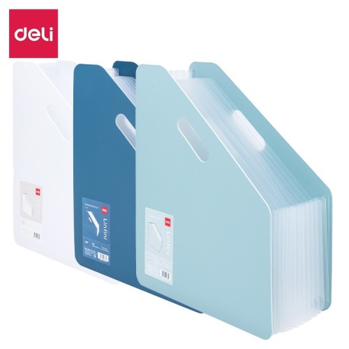 System harmonijkowy wolnostojący A4 13 kieszeni DELI LINFINI mix kolorów 1szt.