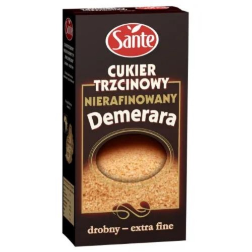 Cukier brązowy trzcinowy drobny 500g SANTE