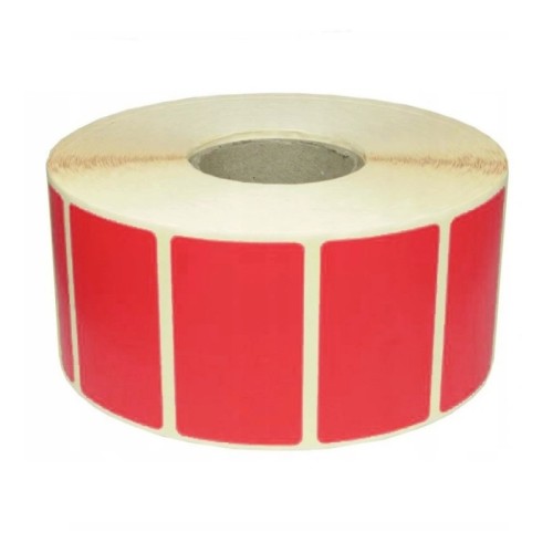 Etykiety na rolce termiczne 32x20mm 300etykiet czerwone