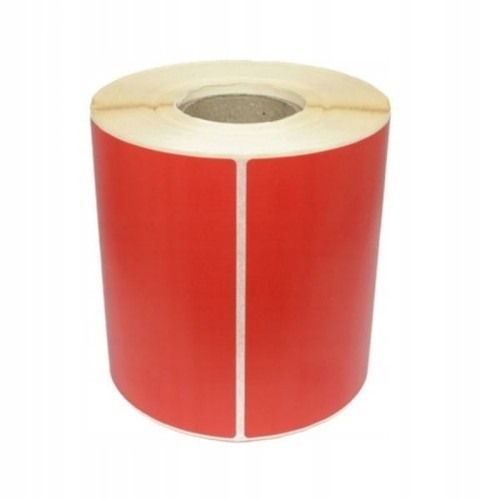 Etykiety na rolce termiczne 34x25mm 2000etykiet czerwone