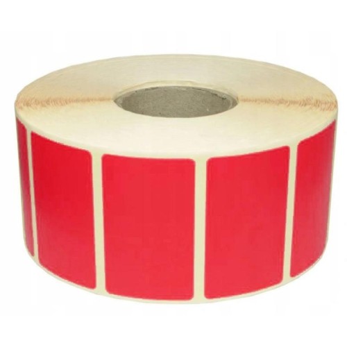 Etykiety na rolce termiczne 32x20mm 200etykiet czerwone