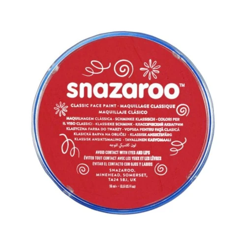 Farba do malowania twarzy Snazaroo 18ml czerwona
