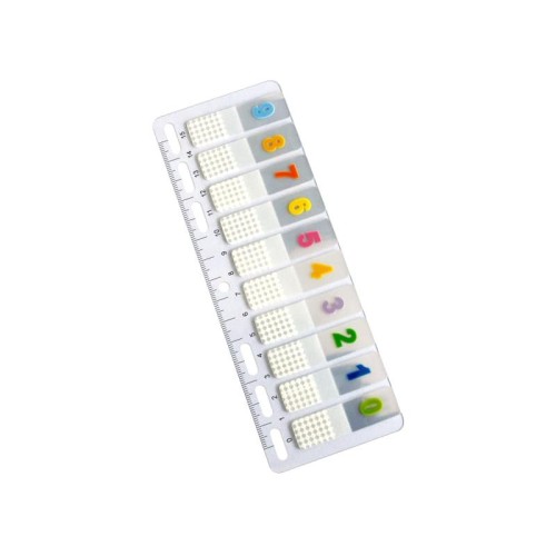 Zakładki indeksujące Tres PP 12x44mm z linijką
