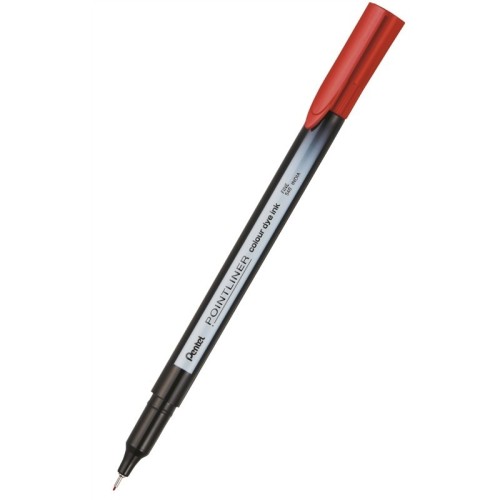Cienkopis 0,4mm PENTEL POINTLINER COLOUR czerwony 1szt.