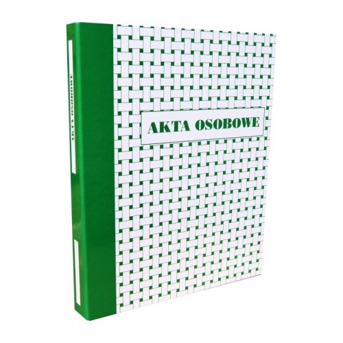 Segregator na akta osobowe A4/30 RINGOWY 2R KONFEX T-01 zielony oprawa tektura lita 1szt.