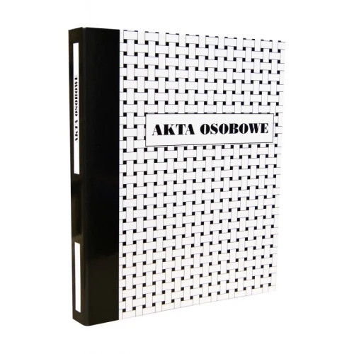 Segregator na akta osobowe A4/30 RINGOWY 2R KONFEX T-01 czarny oprawa tektura lita 1szt.
