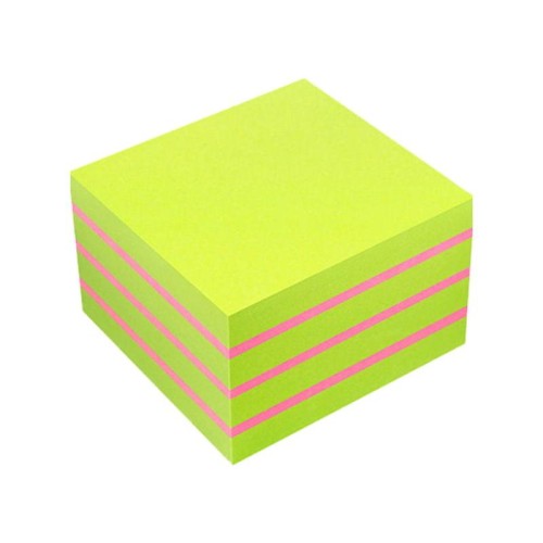Kostka samoprzylepna Tres INFO 75x75mm limonka 450k