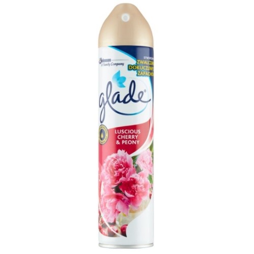 Odświeżacz spray GLADE BY BRISE wiśnia i piwonia 300ml
