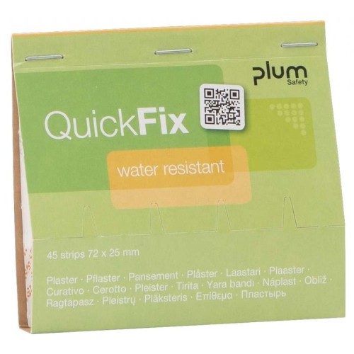 Plastry z opatrunkiem PLUM QUICKFIX wodoodporny 72x25mm 45szt.