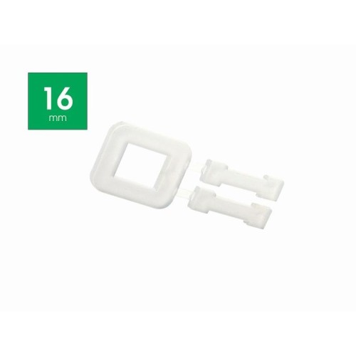 Klamerka plastikowa 16mm HEIRO 500szt.
