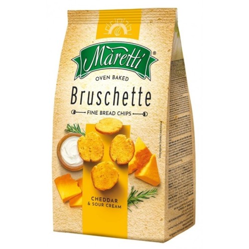 Przekąska BRUSCHETTA MARETTI chrupki chlebowe cheddar i śmietana