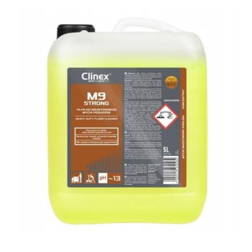 Płyn do gruntowanego mycia posadzek 5,0L CLINEX M9 STRONG 1szt.