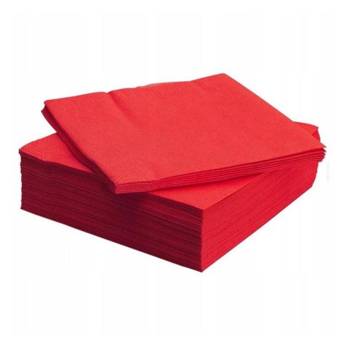 Serwetki gastronomiczne CLARINA składane 33x33 czerwone 250szt