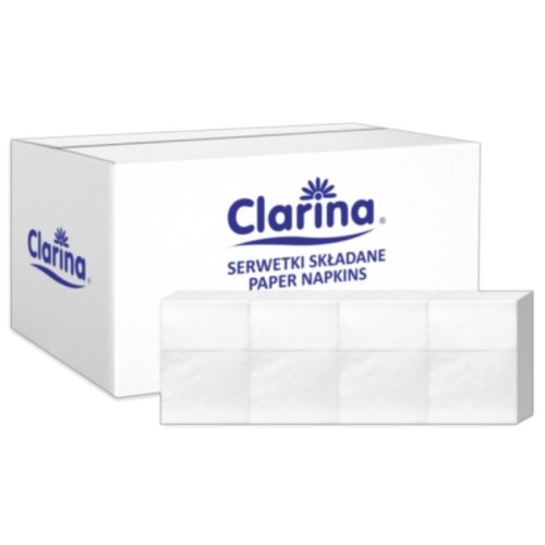 Serwetki do dyspenserów 17x17cm Clarina Classic 400 sztuk