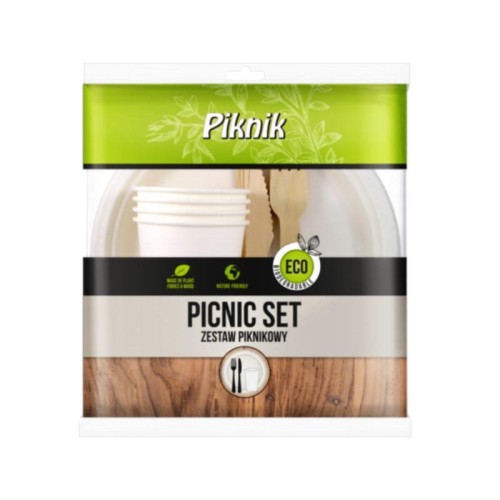 Zestaw piknikowy Piknik EKO 4 sztuki
