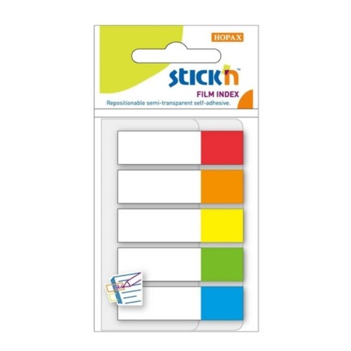 Zakładki indeksujące NEON STICKN 12x45 mm kolorowe 100 szt.