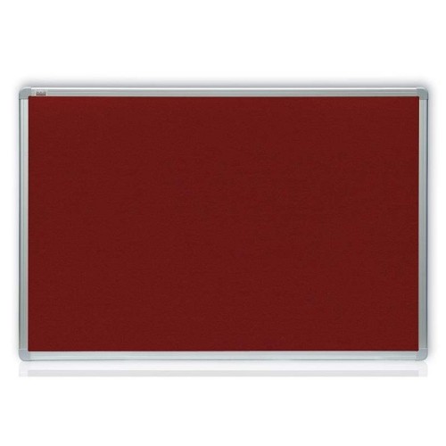 Tablica magnetyczna suchościeralna/filcowa bordowa dwustronna E-LINE 90x60cm