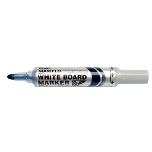 Marker suchościeralny z tłoczkiem okrągły 2,0-2,5mm PENTEL MAXIFLO MWL5M niebieski 1szt.