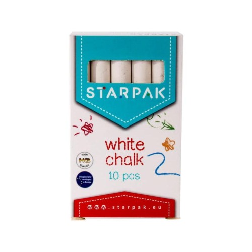 Kreda szkolna STARPAK biała 10 sztuk 262682