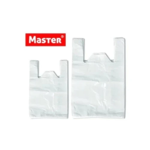 Reklamówki foliowe jednorazowe HDPE 30X55 13 µm MASTER biała 150szt.