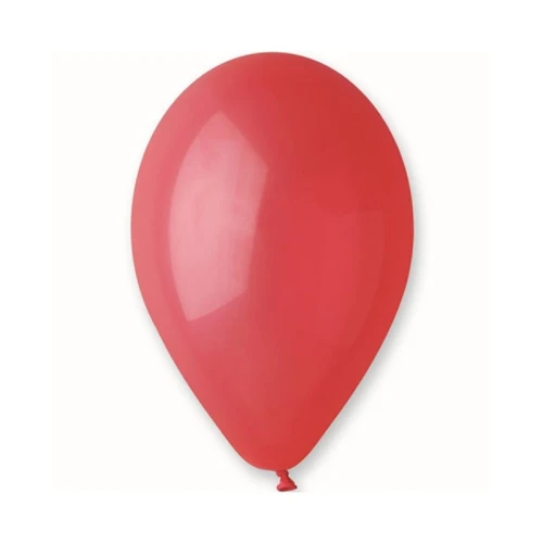 Balony 23cm PARTYDECO strong pastel czerwone/pastel POPPY RED 1szt.