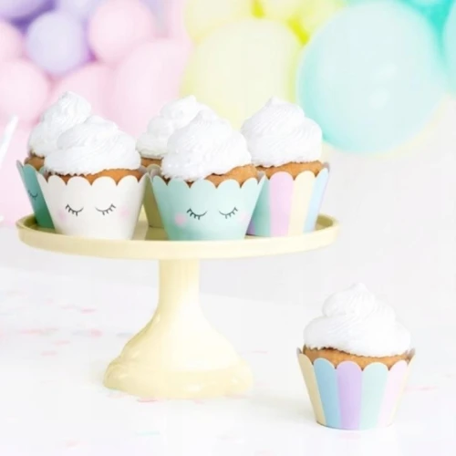 Papilotki na muffinki 5,0x7,5x5,0cm PARTYDECO jednorożec mix wzorów 6szt.