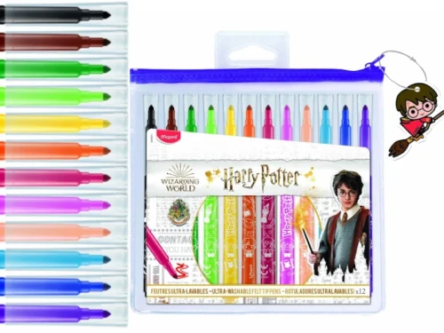 Flamastry Maped Harry Potter 12 sztuk saszetka