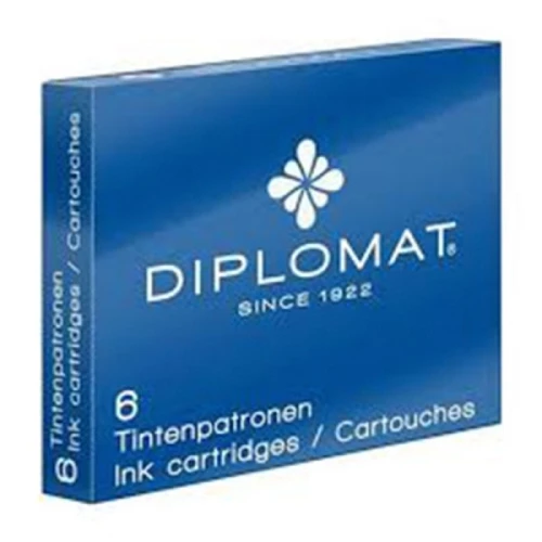 Naboje do piór DIPLOMAT niebieskie 6szt.