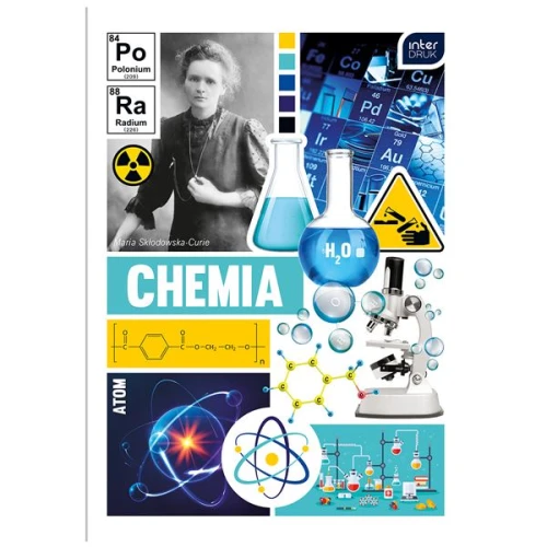 Zeszyt tematyczny A5/60 kratka brak adresówki chemia INTERDRUK 1szt.