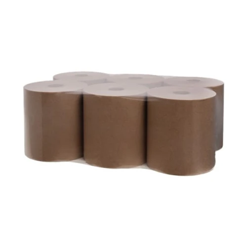 Ręcznik papierowy w roli brązowy eco recycled 1-warstwowy 280m IDEST 6szt.